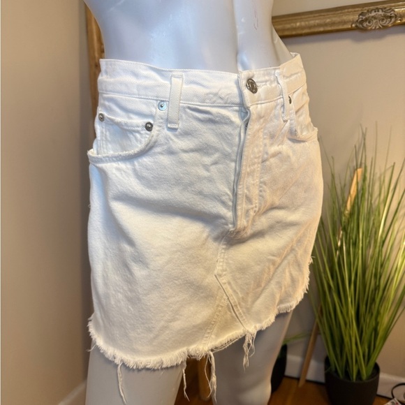 AGOLDE QUINN HI RISE SKIRT WHITE 28 - Picture 5 of 10